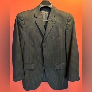 Van-Heusen Black Pinstripe Suit with Pants